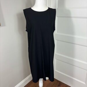 Eileen Fisher Sleeveless Black Dress Size M